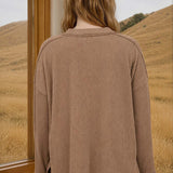 Mocha State of Mind Ribbed Top