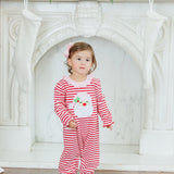 Jolly St. Nick Ruffle Baby Romper