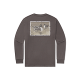 Duckstamp Pintail Long Sleeve Tee - Iron Gray