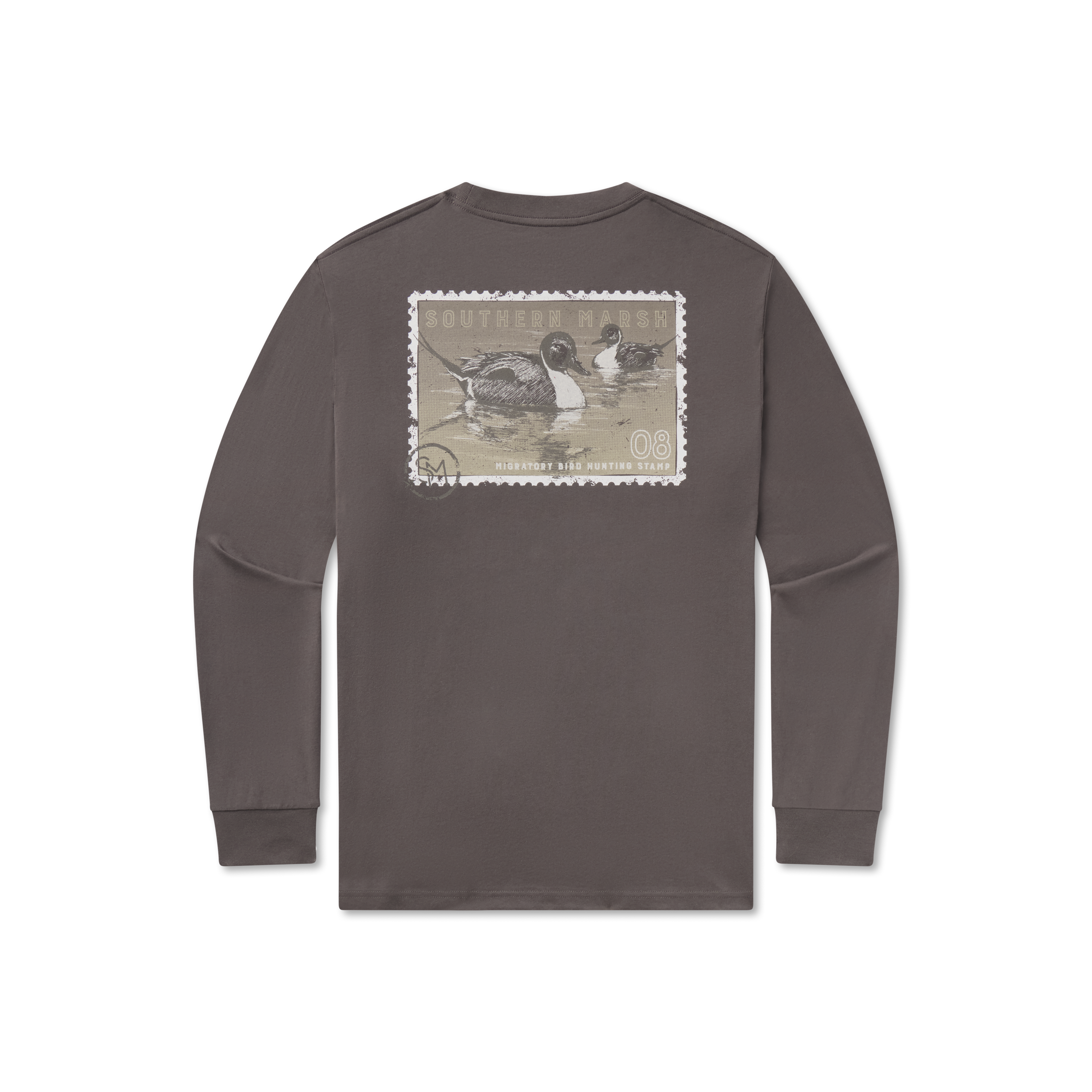Duckstamp Pintail Long Sleeve Tee - Iron Gray