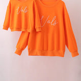 Orange Tennessee Vols Embroidery Mom&Me Top
