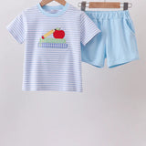 Blue Apple Pencil Embroidery Set