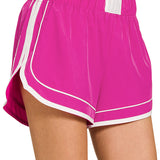 Soft woven lined dolphin shorts