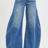 Slouchy Barrel Curvy Sideseam Jeans - RISEN