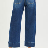 Slouchy Cropped Barrel Jeans - RISEN
