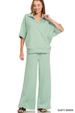 Zenana Scuba 2 Piece Pullover Set