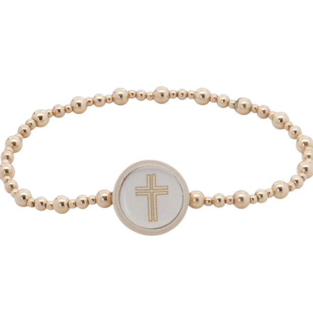 Tap To Pray Golden Grace Beaded Bracelet - Majesty