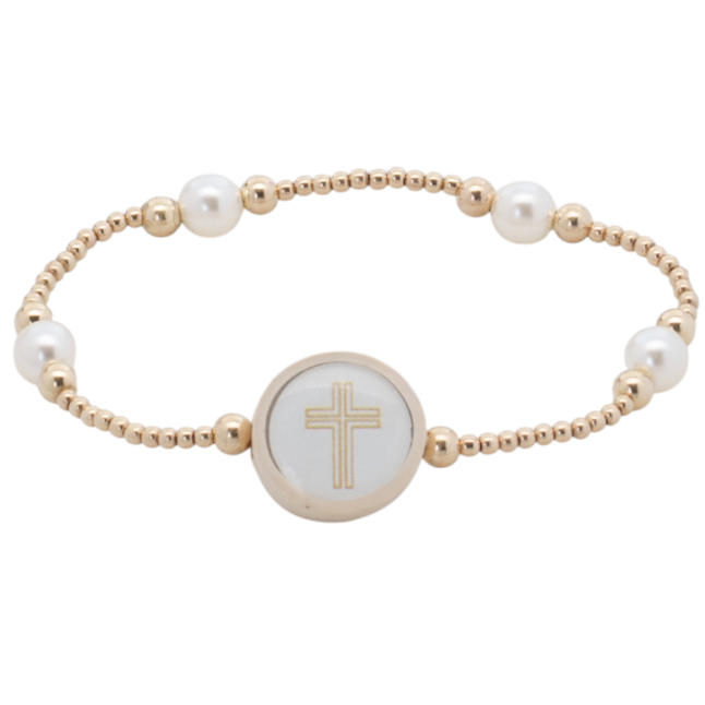 Tap To Pray Golden Grace Beaded Bracelet - Beloved