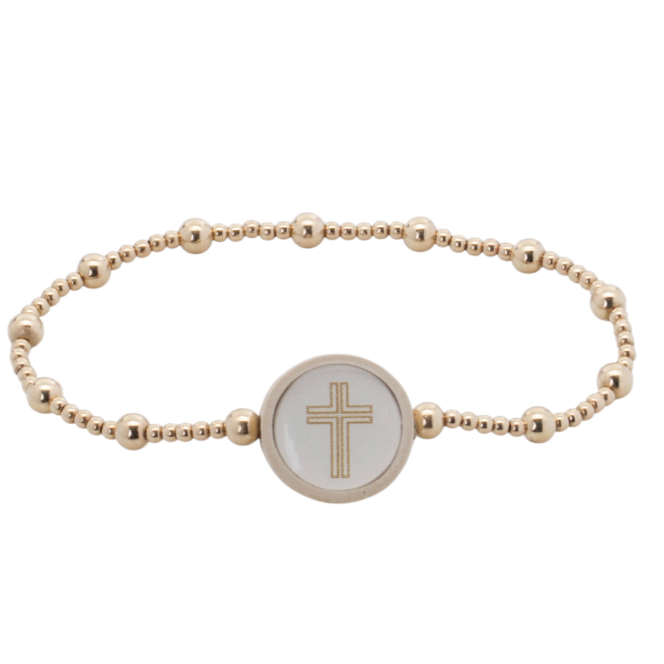 Tap To Pray Golden Grace Beaded Bracelet - Everlasting