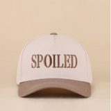Spoiled two tone snapback hat