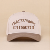 I may be wrong but i doubt it two tone snapback hat