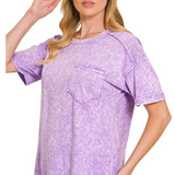 Halo snow washed relaxed fit tee