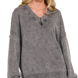 Everyday Elevated v-neck oversized sweater