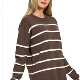 Fall Stripes Basic round neck sweater
