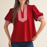 Wine & Roses Blouse