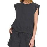 Loungy French Terry Tank & Shorts Set