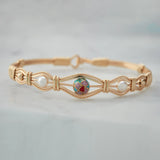 My Whole World Bracelet - All 14K Gold Artist Wire