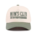 Mom's club two tone canvas cotton cap - Dark Forest