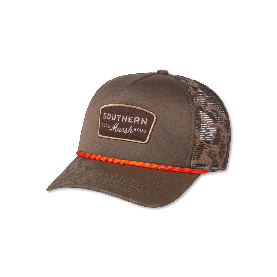 Youth Pintail Trucker Hat - Retro Camo - Light Brown