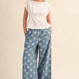 Daisy Denim Polka Dot Pants