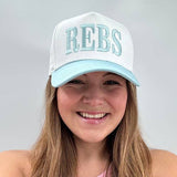 Lulu Mac Rebs Trucker Hat – Light Blue