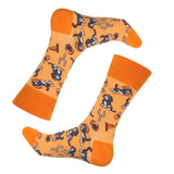 Bluetick Coonhound Fun Football Pattern Socks