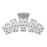 Classic White Polka Dot Party Large Claw Clip