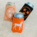 Gingham Tri Star Can Cooler