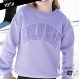 Youth Mono Sweatshirt - Lavender - Lulu Mac