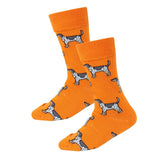 Kids Orange Coonhound Socks