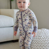 Convertible Bamboo Zip Romper | Camo Cutie