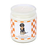 Bluetick Coonhound Checkerboard Candle