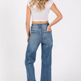 THE GIA HIGH RISE STRETCH RELAXED STRAIGHT W/ CUFFED HEM