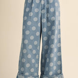 Daisy Denim Polka Dot Pants