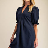 Puff Sleeve Mini Dress