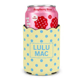 Lulu Mac Koozie – Yellow & Blue Dot