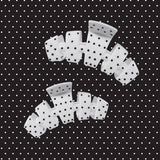 Classic White Polka Dot Party Large Claw Clip