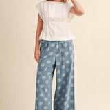Daisy Denim Polka Dot Pants