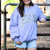 Lulu Mac Camo Graphic Sweatshirt – Lavender