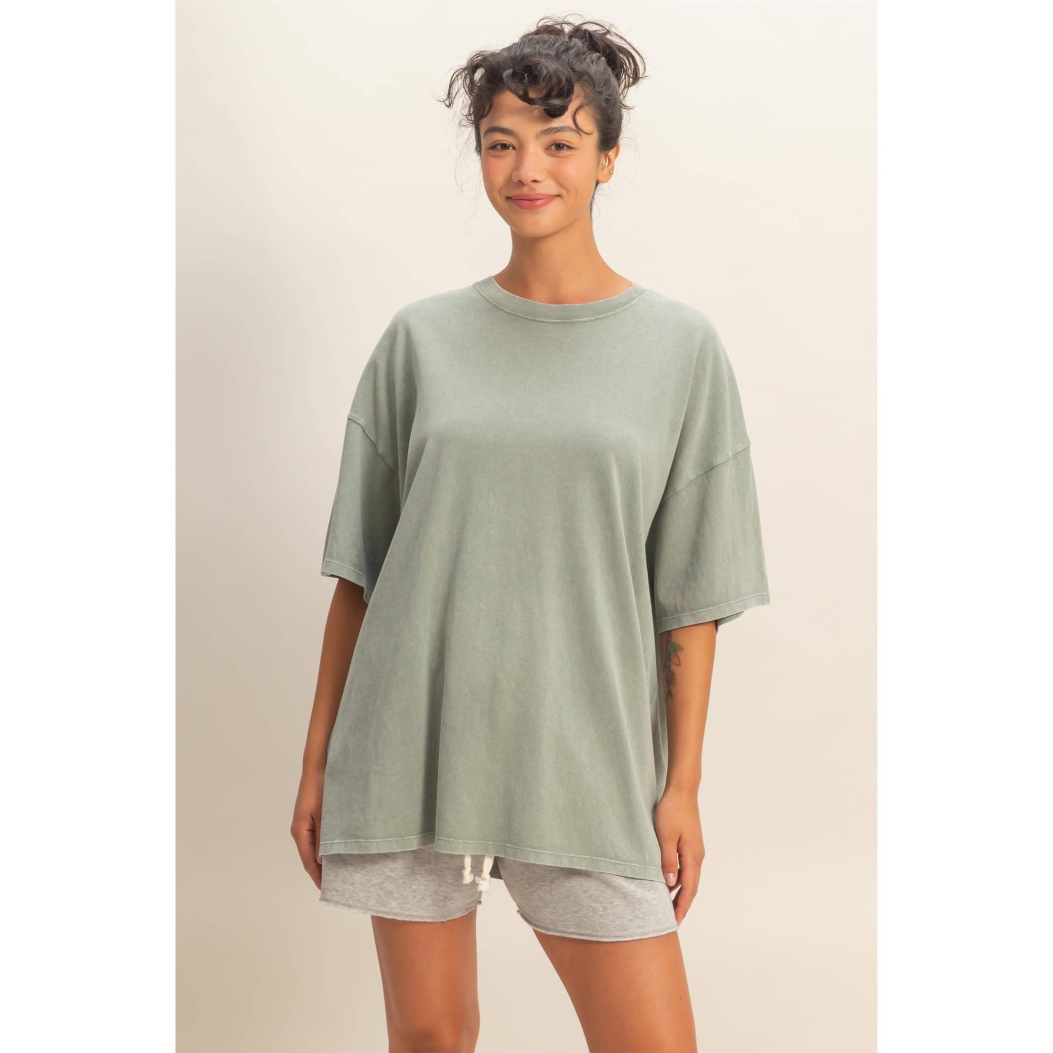 Oversized Mineral Wash T-Shirt