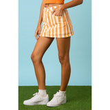 GAME DAY STRIPED MINI SKORT