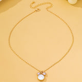 Baroque Pearl Coin Opal Necklace