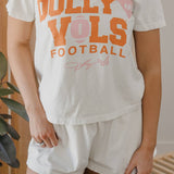 Raised on Dolly Parton & The Vols Football Ellie HW Tee