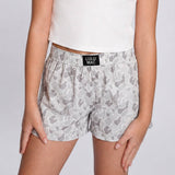 Lulu Mac -WHITE CAMO KIDS SHORTS