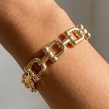 Squared Open Link Stretch Bracelet