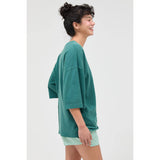 Pigment Dye Oversized Half-Sleeve T-Shirt