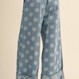 Daisy Denim Polka Dot Pants