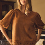 Autumn Ridge Linen Blend Top
