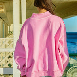 Camo Embroidered Mockneck Sweatshirt
