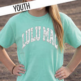 Youth Lulu Mac Camo Chalky Mint Youth Comfort Colors Tshirt